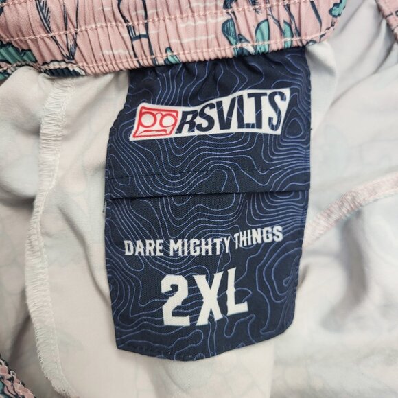 Disney RSVLTS Shorts Mens 2XL Mickey Mouse Hybrid Hawaiian Unlined Casual - Picture 8 of 9